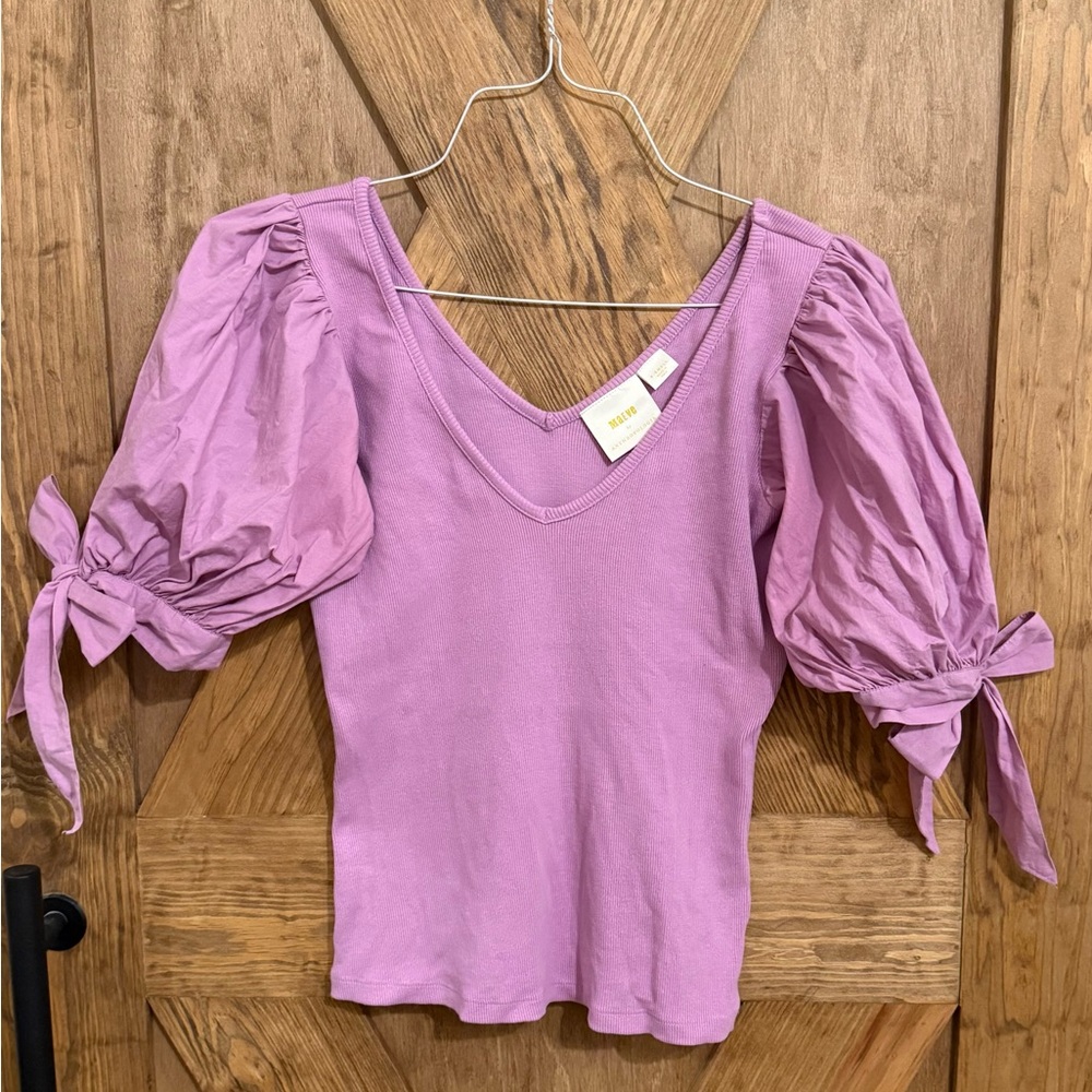 Anthropologie Puff Sleeved Top